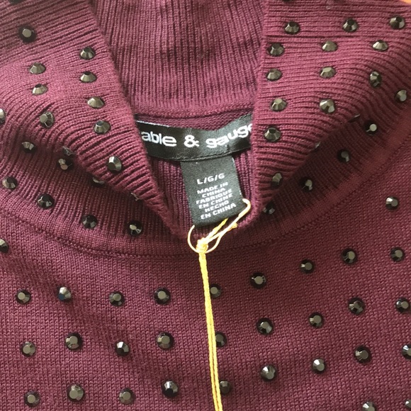 NWT!! Cable & Gauge Mock Neck Tank Top (sz L) - Picture 3 of 5